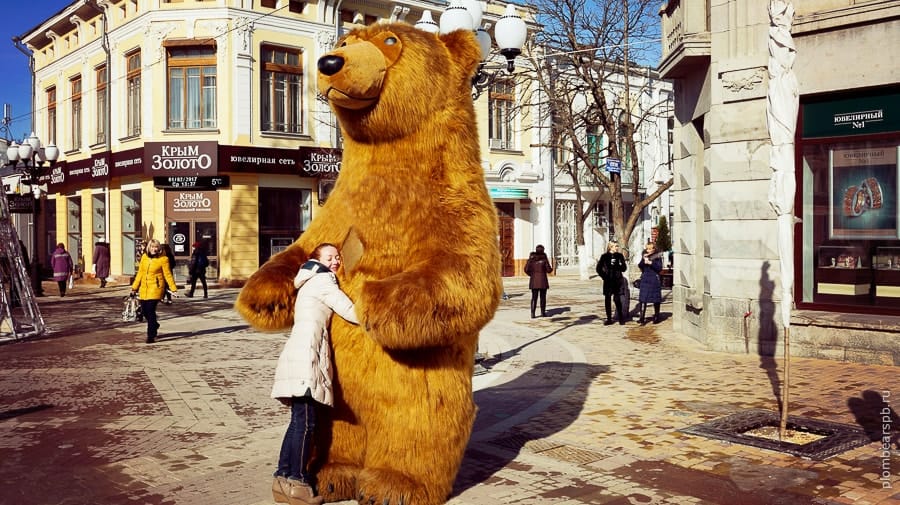 медведи в Крыму Plombear бурый мишка в Симферополе